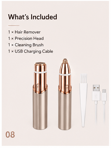 Rechargeable Precision Facial Hair Remover for Women-OKL