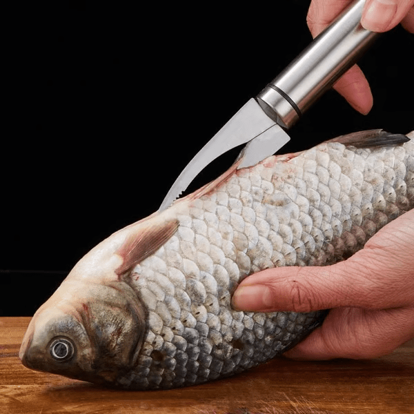 Multifunctional Stainless Steel Seafood Tool | Shrimp Deveiner & Fish Scaler & Duck Intestine Cleaner - YOY - cartographermarket
