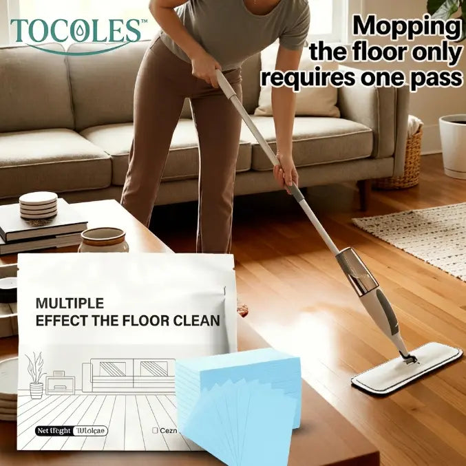 Floor Cleaning Tablets Multi-Surface Cleaner for Hardwood Laminate Tile & RV Walls Antibacterial Deodorization Maintenance-EDC