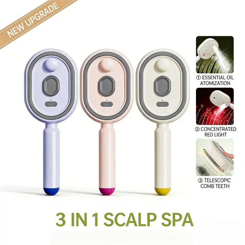 🔥Day Sale 50% OFF🔥Electric Spray Air Cushion Massage Comb-EDC