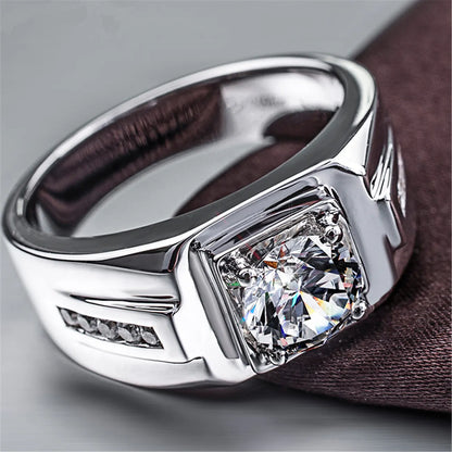 🔥🎉Luxury Geometric Moissanite Ring🎁 for Anniversary & Father's Day-OKN