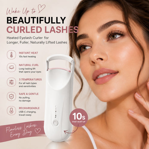 Heated Eyelash Curler – Long-Lasting Lift & Curl in Seconds-OKL