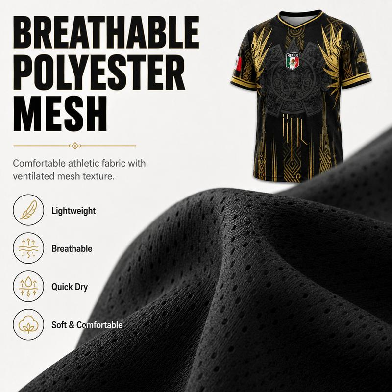 Men's Mexican Aztec Soccer Top - Mexico 2026 Jersey-EDC