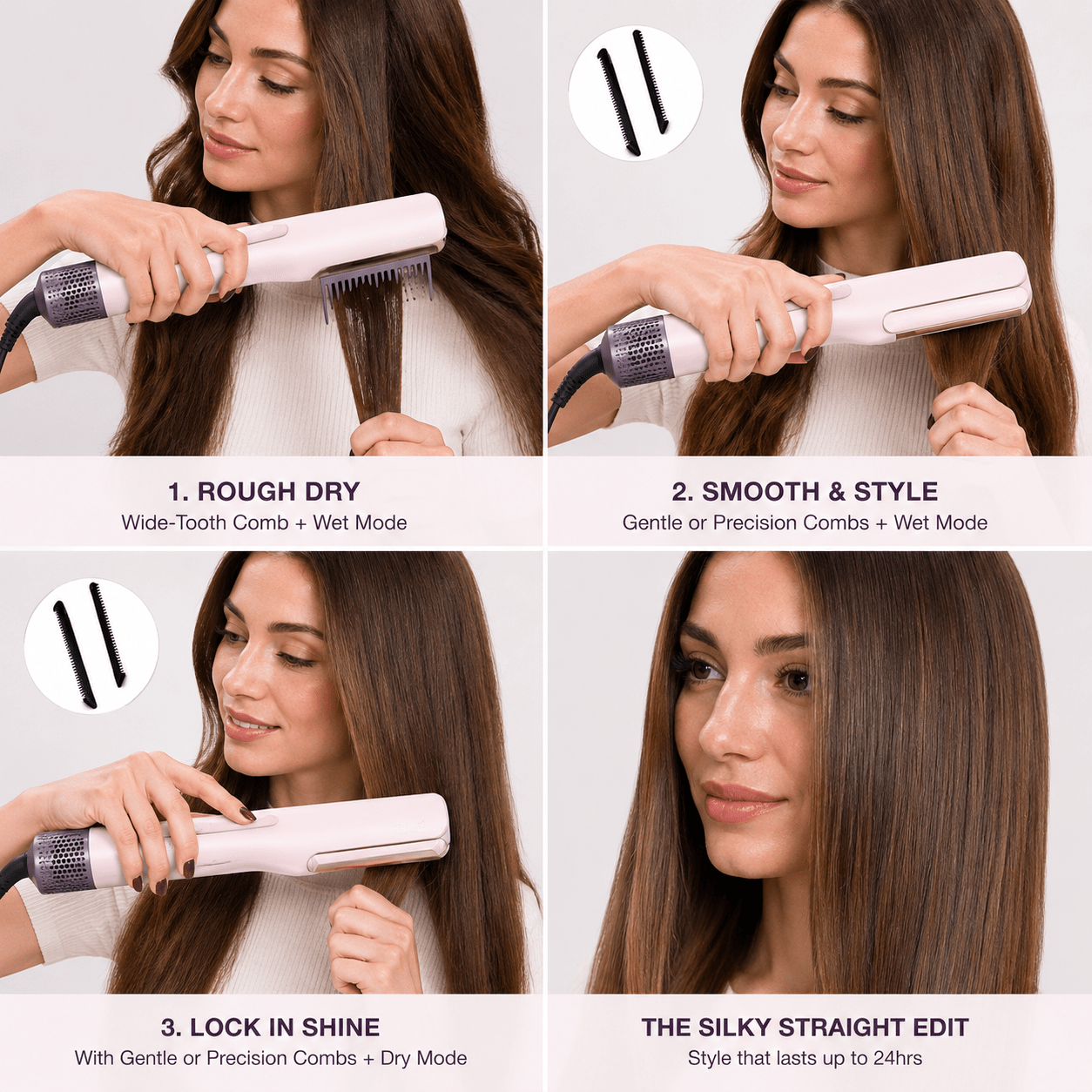 🔥 2026 Viral Wet-to-Dry Hair Straightener with Rapid Blow Technology-OKN - cartographermarket