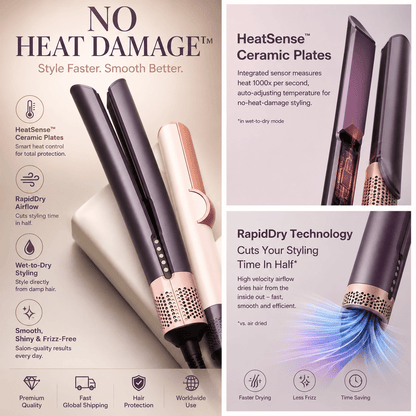 🔥 2026 Viral Wet-to-Dry Hair Straightener with Rapid Blow Technology-OKN - cartographermarket