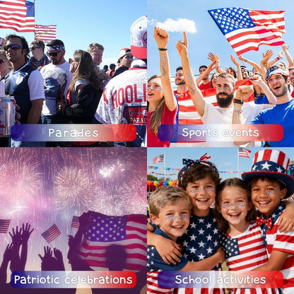 3-in-1 Patriotic Glow😍✨Red, White & Blue Glitter Body Stick -EDC - cartographermarket