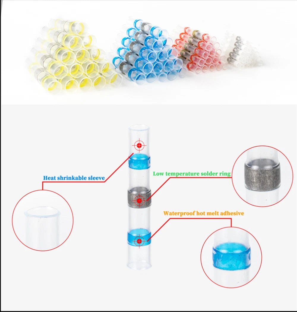 300PCS Haisstronica SolderSeal Wire Connectors-EDC - cartographermarket