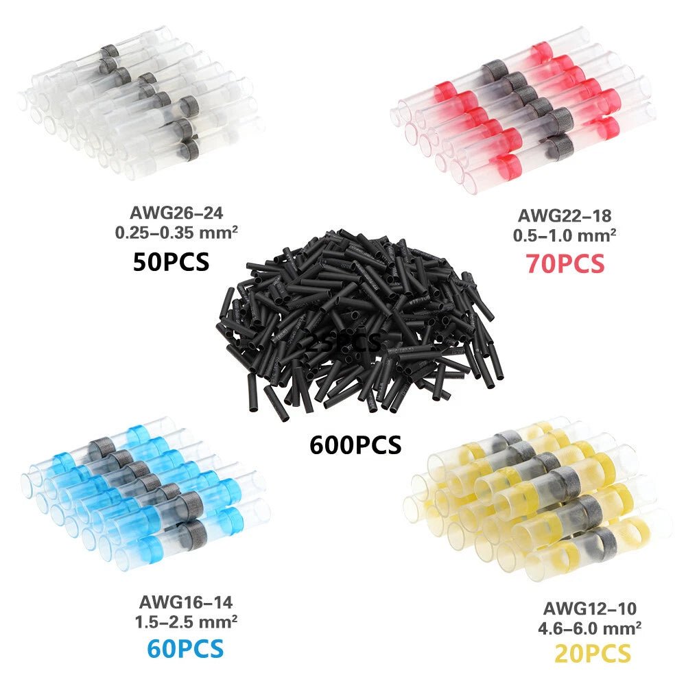 300PCS Haisstronica SolderSeal Wire Connectors-EDC - cartographermarket