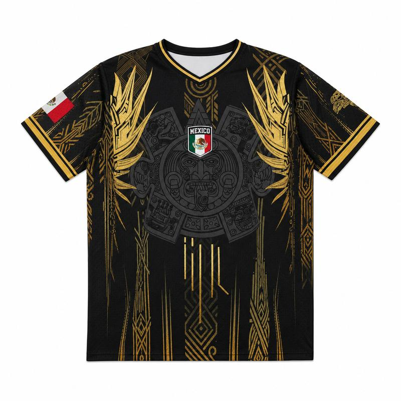 Men's Mexican Aztec Soccer Top - Mexico 2026 Jersey-EDC