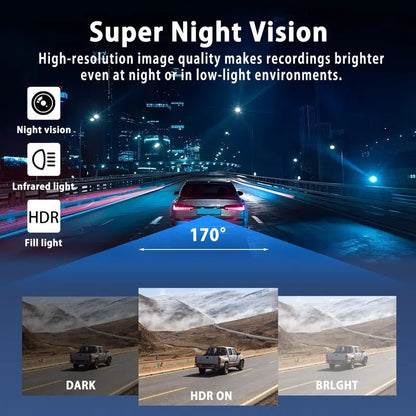 🚗4-Channel 1080P Dash Cam: 🚚360° Protection, 64GB Card Included-OKN - cartographermarket
