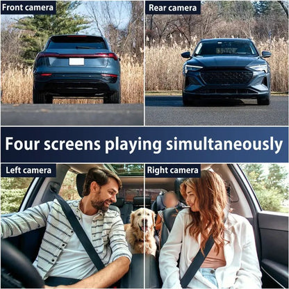 🚗4-Channel 1080P Dash Cam: 🚚360° Protection, 64GB Card Included-OKN - cartographermarket