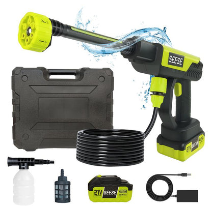 SEESE Cordless Pressure Washer and Single Port Charger Base, Bottle Portable Washer for Car,Home Cleaning & Garden Watering-SUY