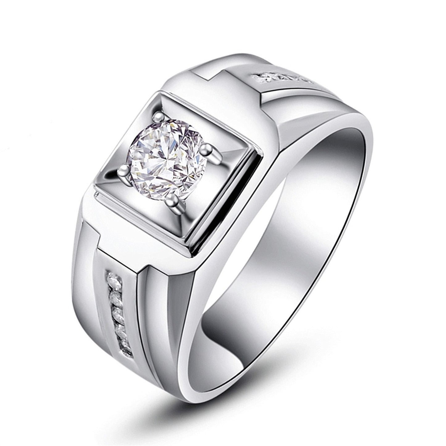 🔥🎉Luxury Geometric Moissanite Ring🎁 for Anniversary & Father's Day-OKN