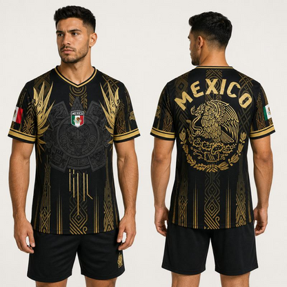 Men's Mexican Aztec Soccer Top - Mexico 2026 Jersey-EDC