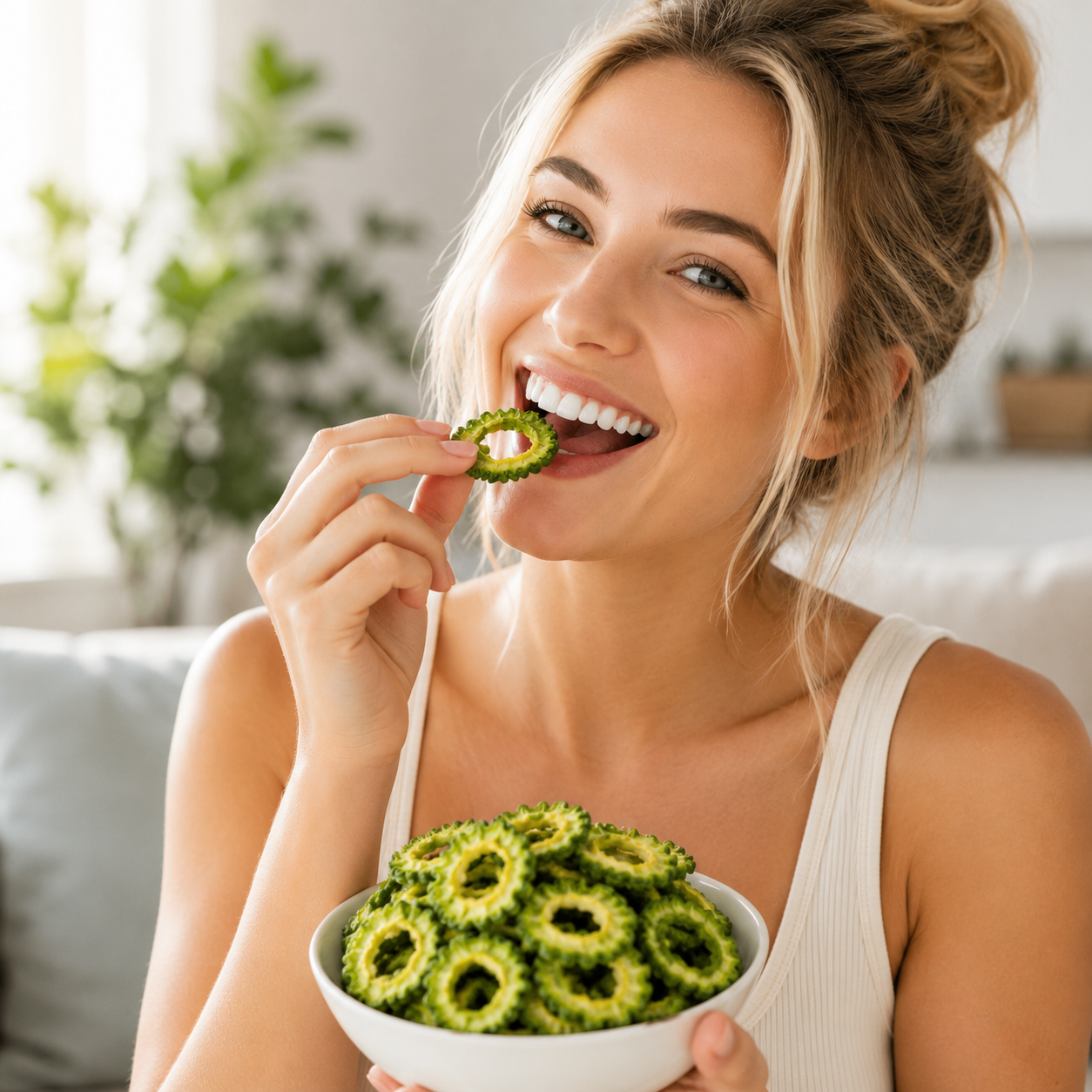 Premium Bitter Melon Chips  A Naturally Crispy Snack for Smarter Everyday Choices-OKL