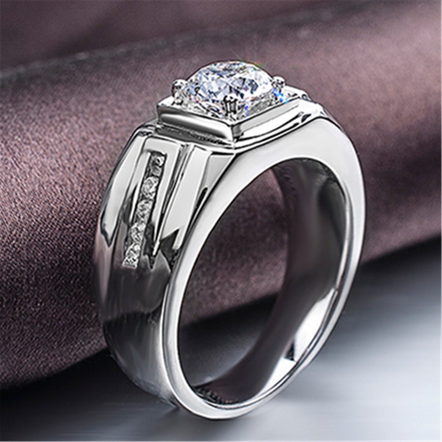 🔥🎉Luxury Geometric Moissanite Ring🎁 for Anniversary & Father's Day-OKN