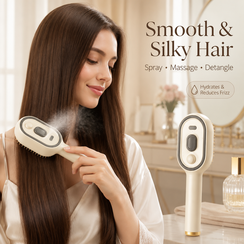 🔥Day Sale 50% OFF🔥Electric Spray Air Cushion Massage Comb-EDC