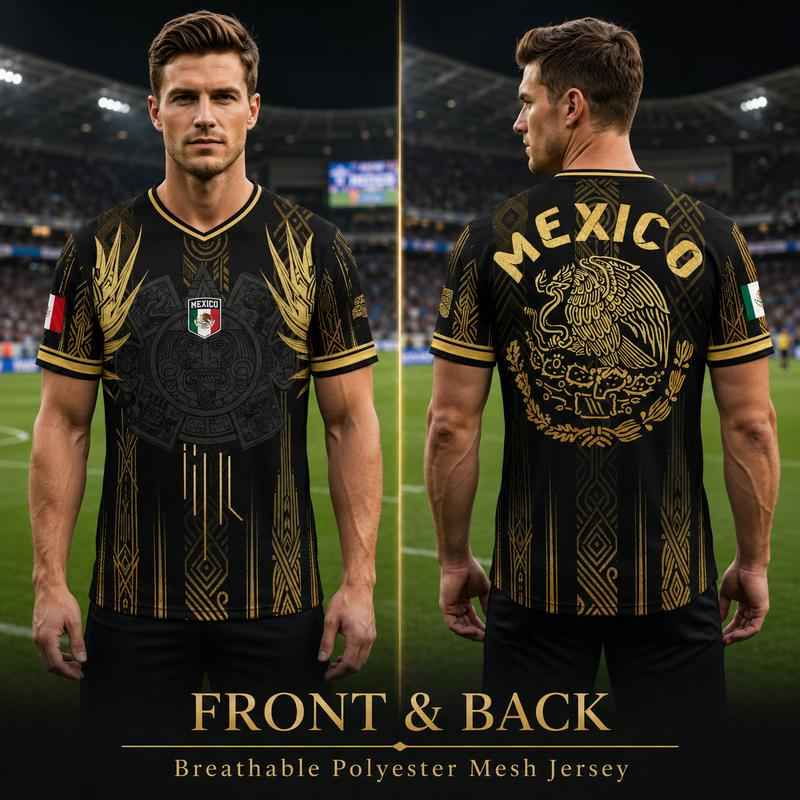 Men's Mexican Aztec Soccer Top - Mexico 2026 Jersey-EDC