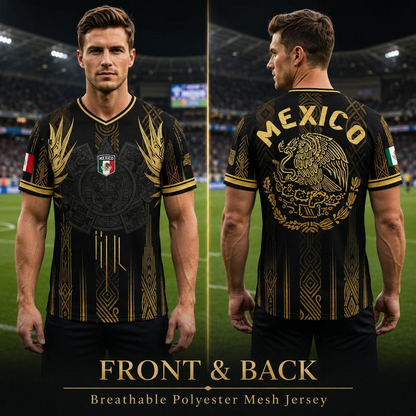 Men's Mexican Aztec Soccer Top - Mexico 2026 Jersey-EDC