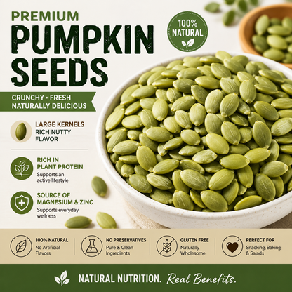 "Premium Roasted Pumpkin Seeds – Crunchy, Healthy, & Perfect for Snacking! 🎃 Limited Time Offer!"-OKN