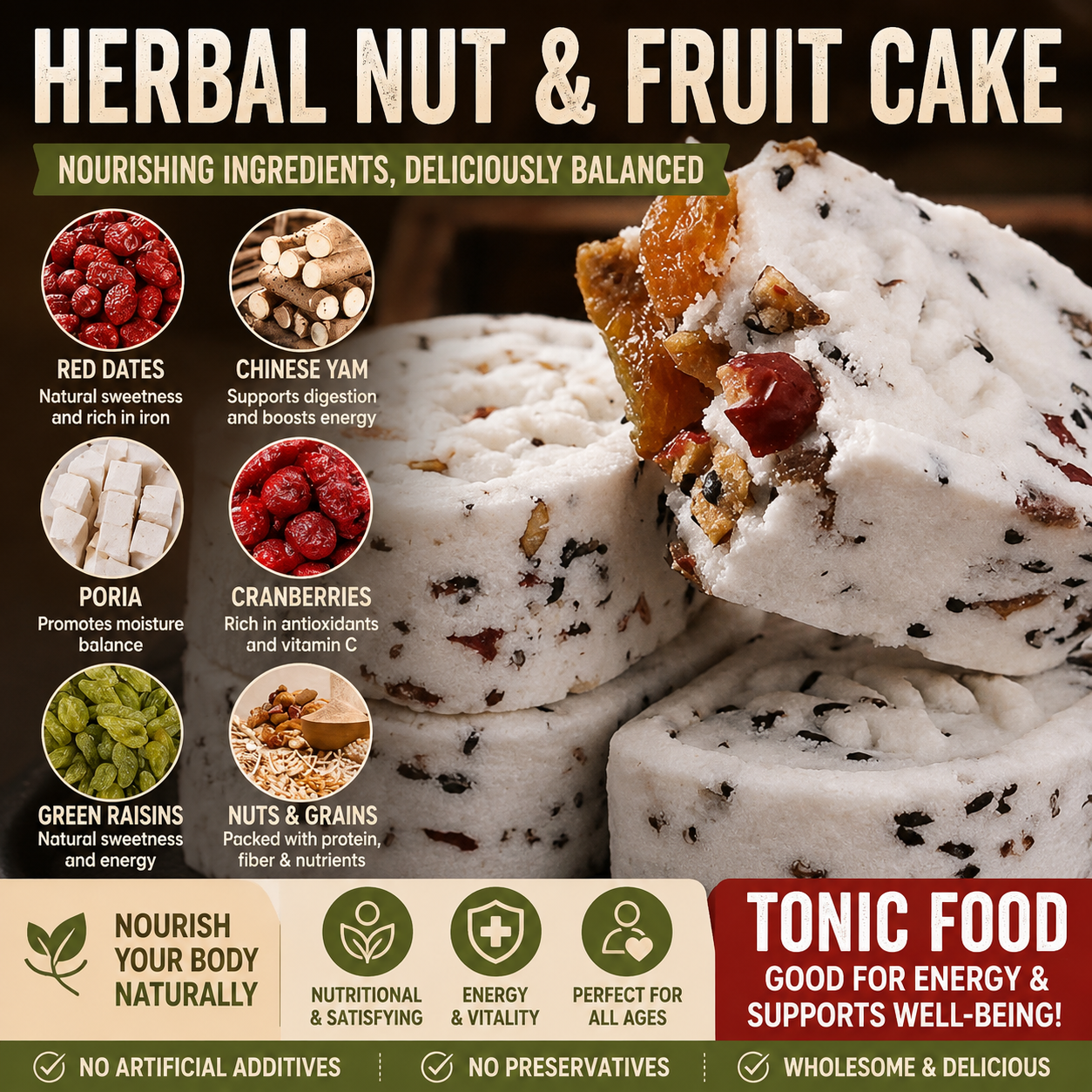 Ancient Recipe, Modern Wellness – Premium Eight Treasure Nut Cake-OKN