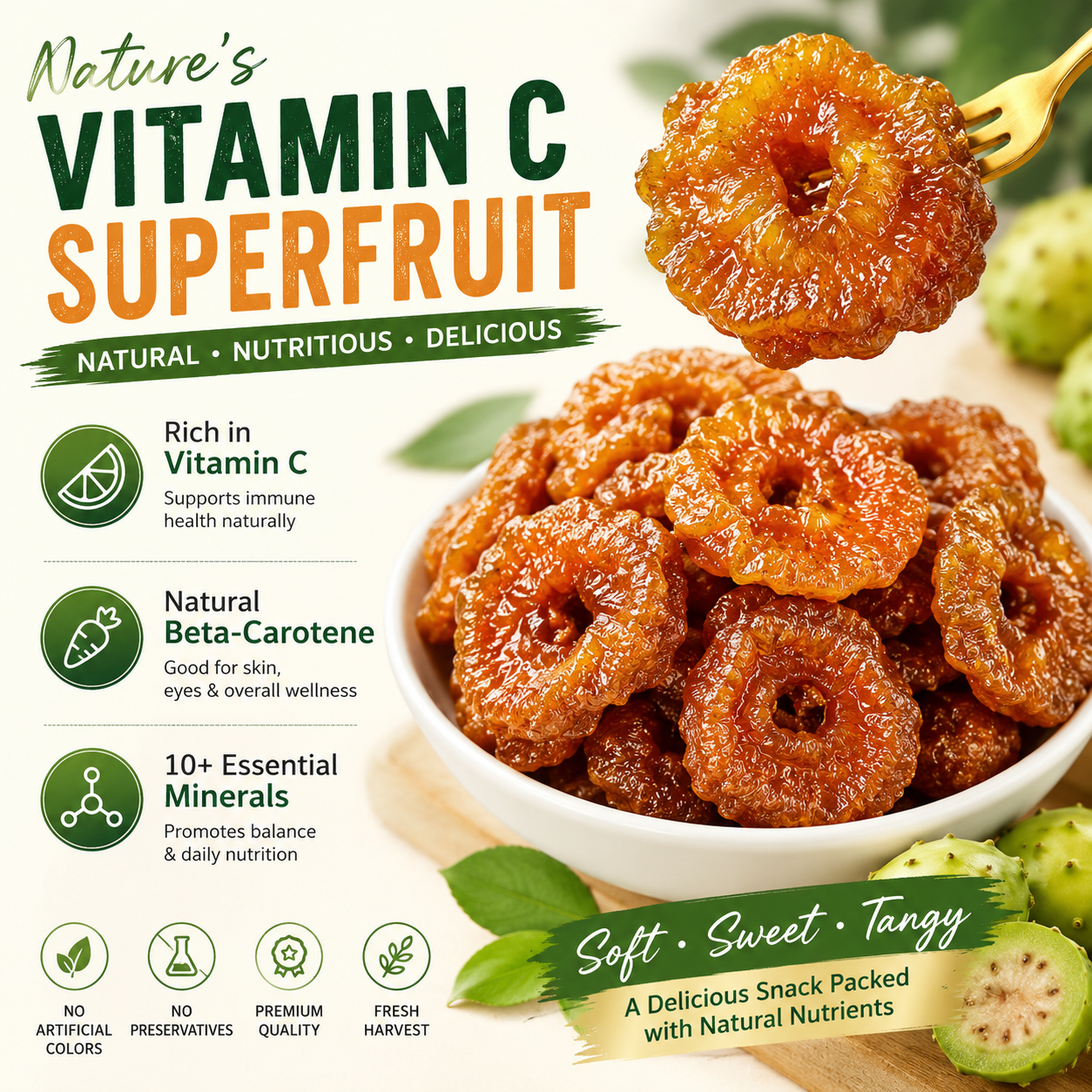 Premium Dried Prickly Pear Fruit – Naturally Sweet & Rich in Vitamin C-OKN