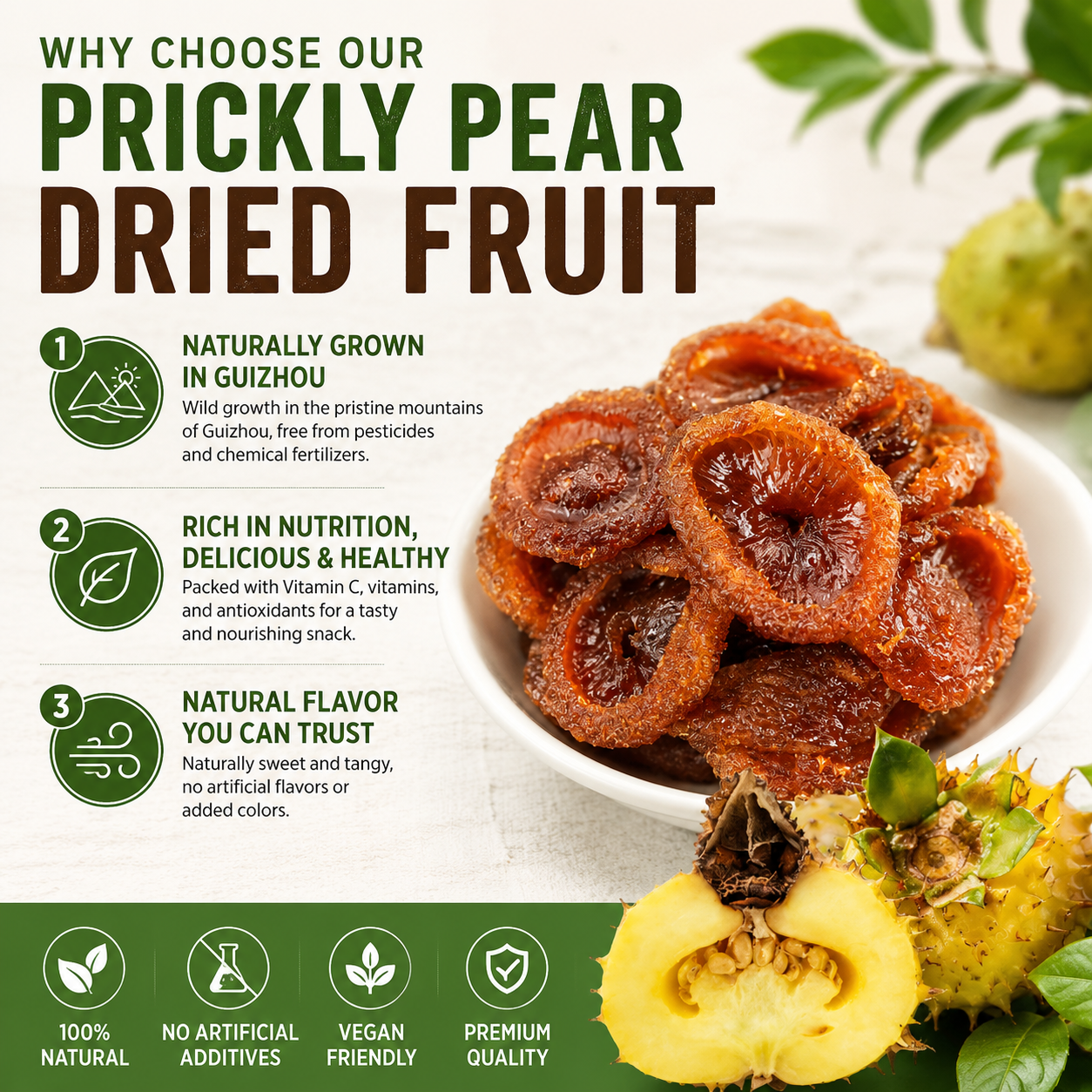 Premium Dried Prickly Pear Fruit – Naturally Sweet & Rich in Vitamin C-OKN