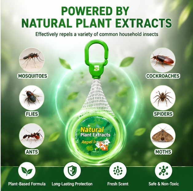 Natural Insect Repellent Rings– Safe Mosquito & Insect Protection for Indoor-EDC