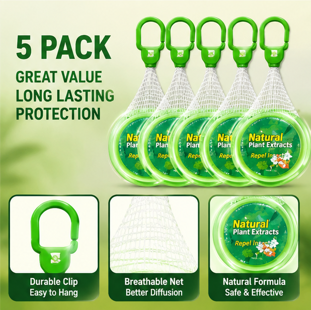 Natural Insect Repellent Rings– Safe Mosquito & Insect Protection for Indoor-EDC