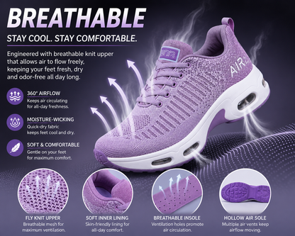 Lightweight Air-Cushioned Trainers: Maximum Comfort for Your Daily Steps-OKN