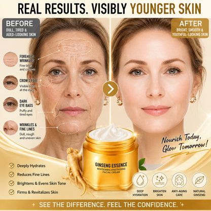 💎 Gold Ginseng Anti-Aging Face Cream – Firming, Hydrating & Skin Renewal Moisturizer-OKN