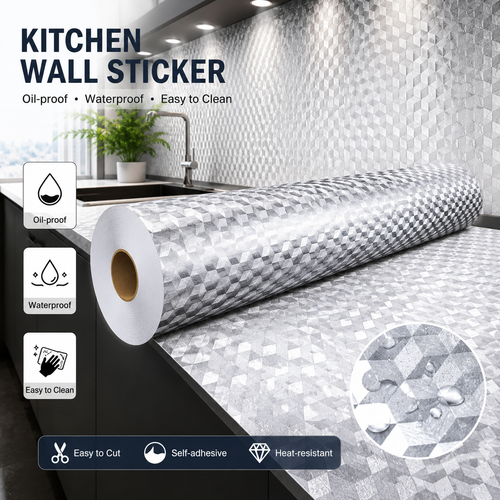 Peel and Stick Wallpaper, Waterproof Contact Paper for Kitchen Countertops Cabinets-EDC