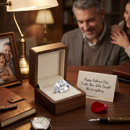 🔥🎉Luxury Geometric Moissanite Ring🎁 for Anniversary & Father's Day-OKN