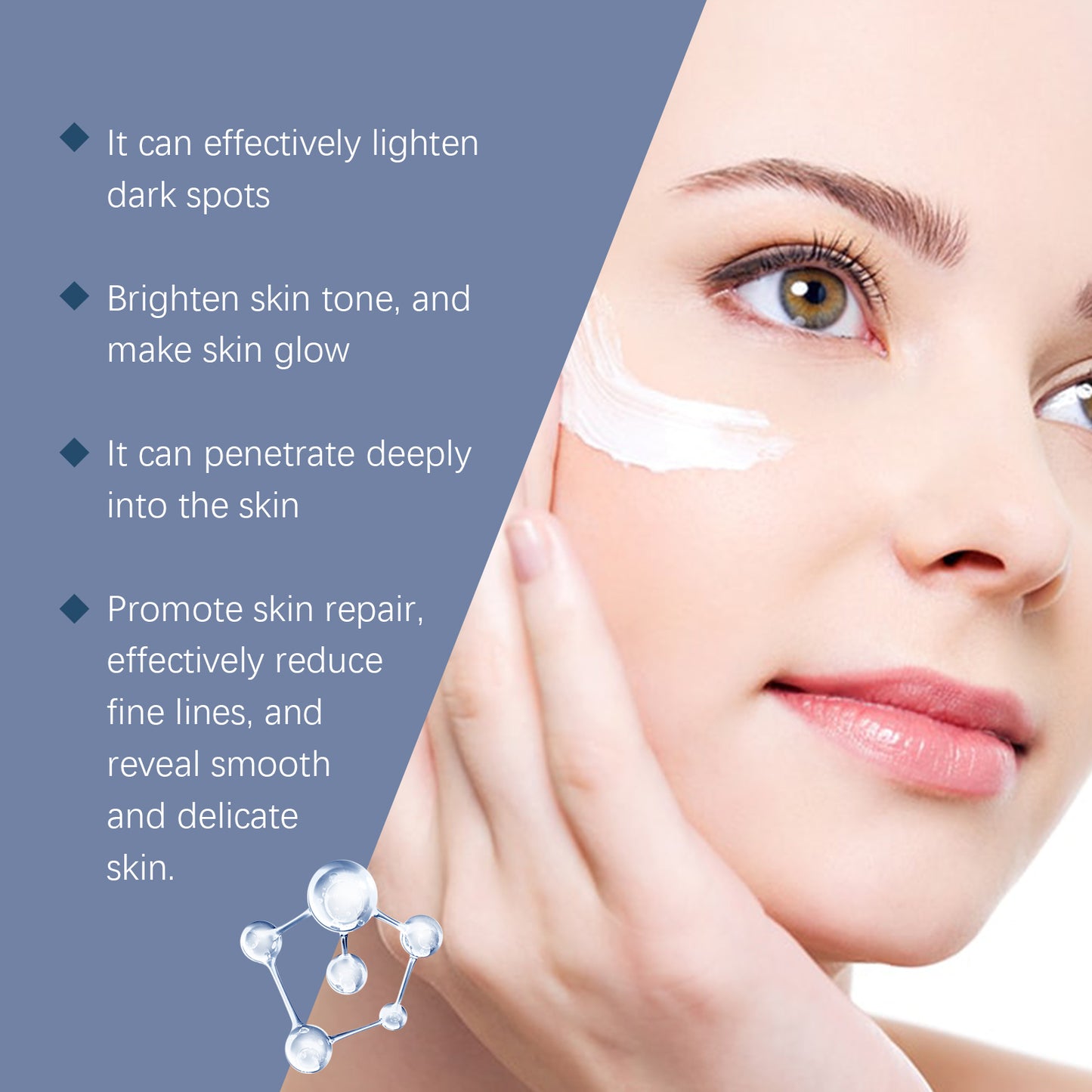 OUHOE Facial Dark Spot Cream: Fades dark spots, brightens skin tone, moisturizes and nourishes, hydrates and softens the skin-OKL