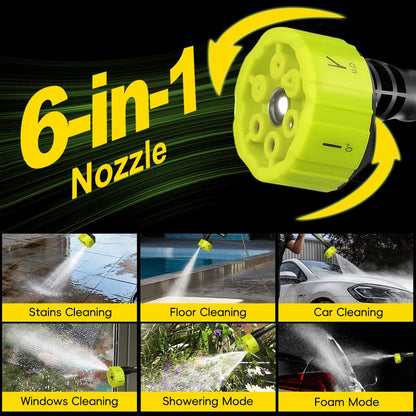 SEESE Cordless Pressure Washer and Single Port Charger Base, Bottle Portable Washer for Car,Home Cleaning & Garden Watering-SUY