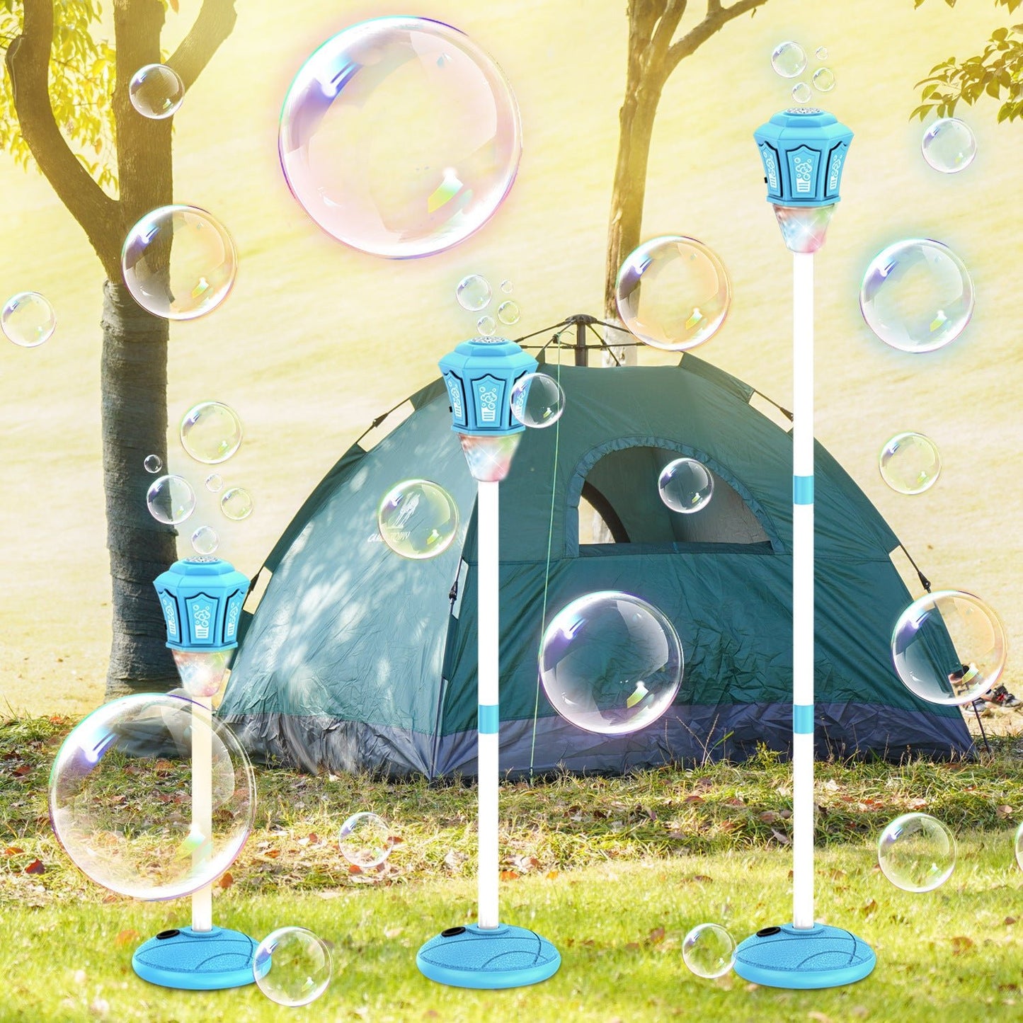 Automatic Light-Up Street Lamp Bubble Machine-SUY - cartographermarket