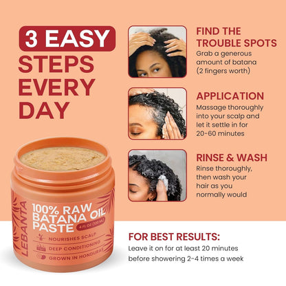 💪 Batana Oil Growth Mask – Repair Damage & Boost Thicker, Healthier Hair 🌟 - EDC - cartographermarket