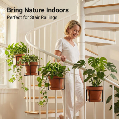 Buy one, get eight — free shipping included. ✨Railing Plant Hanger - EDC - cartographermarket