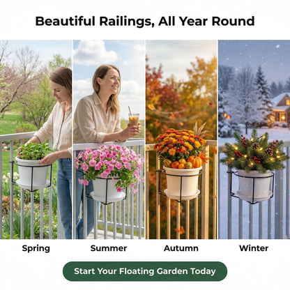 Buy one, get eight — free shipping included. ✨Railing Plant Hanger - EDC - cartographermarket