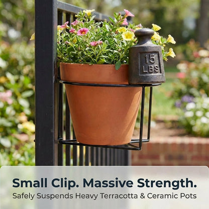 Buy one, get eight — free shipping included. ✨Railing Plant Hanger - EDC - cartographermarket
