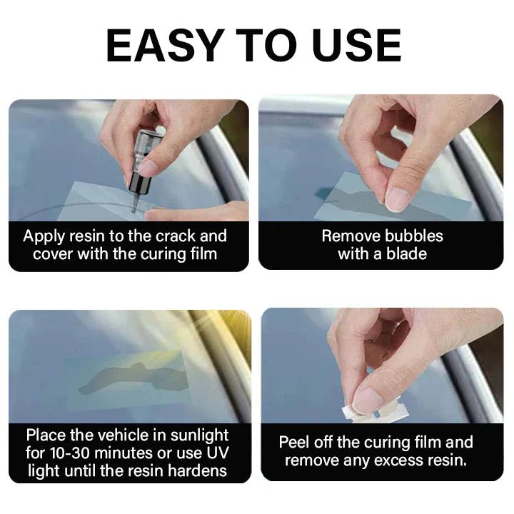 Cartogra™ GlassFix Guard 2026 Windshield CrackRepair Formula - EDC - cartographermarket