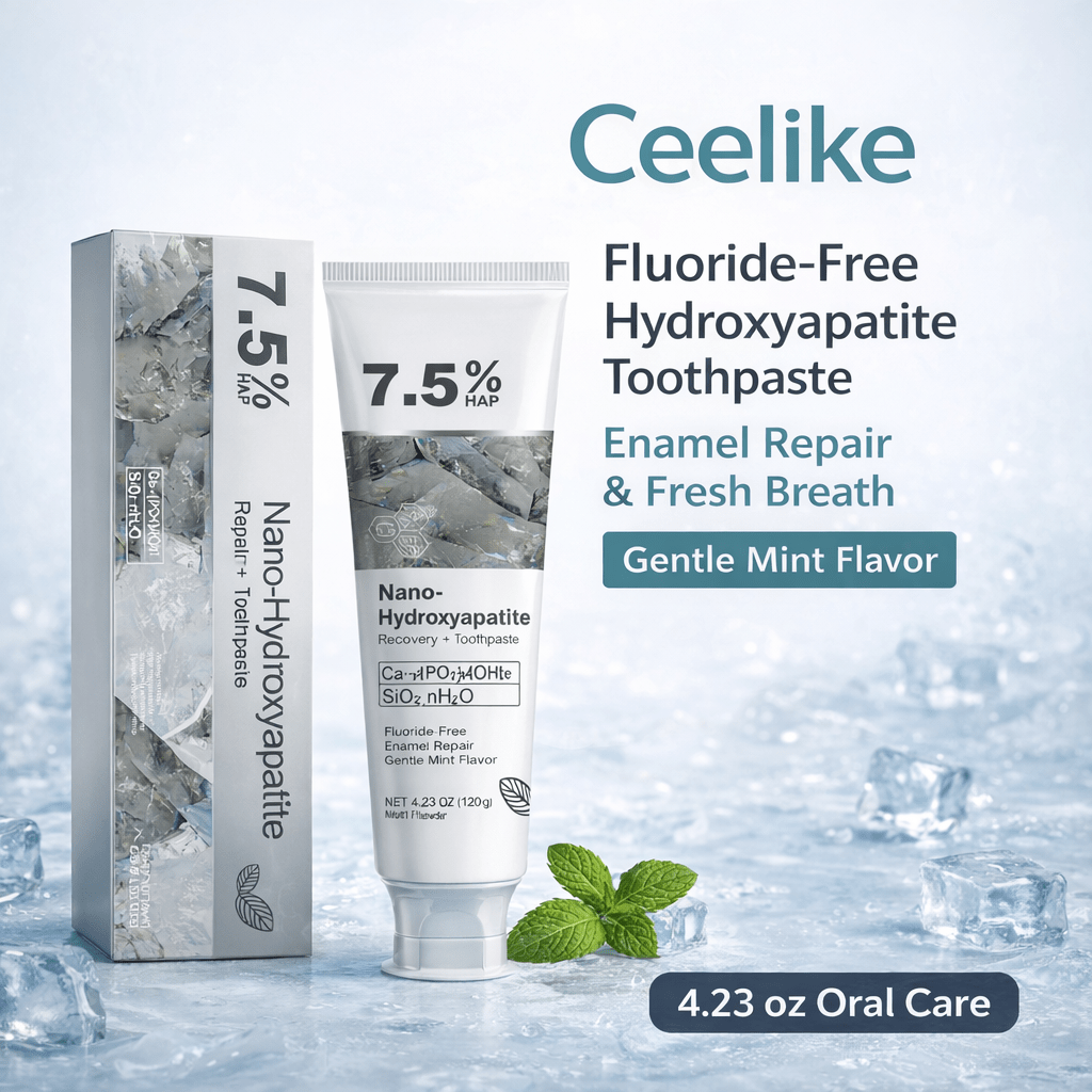 Ceelike Hydroxyapatite Toothpaste 🦷 | Fluoride - Free Enamel Repair ✨ | Fresh Breath ❄️ | Gentle Mint Flavor 🌿 - EDC - cartographermarket