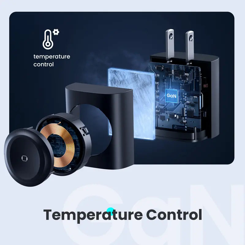 TOPADRE 3-in-1 Magnetic Wireless Cordless PD USB-C Wall Charger Block-EDC