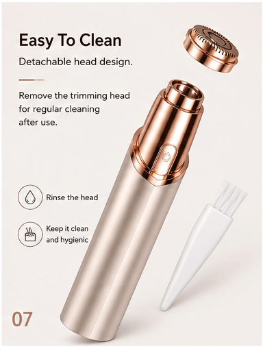 Rechargeable Precision Facial Hair Remover for Women-OKL