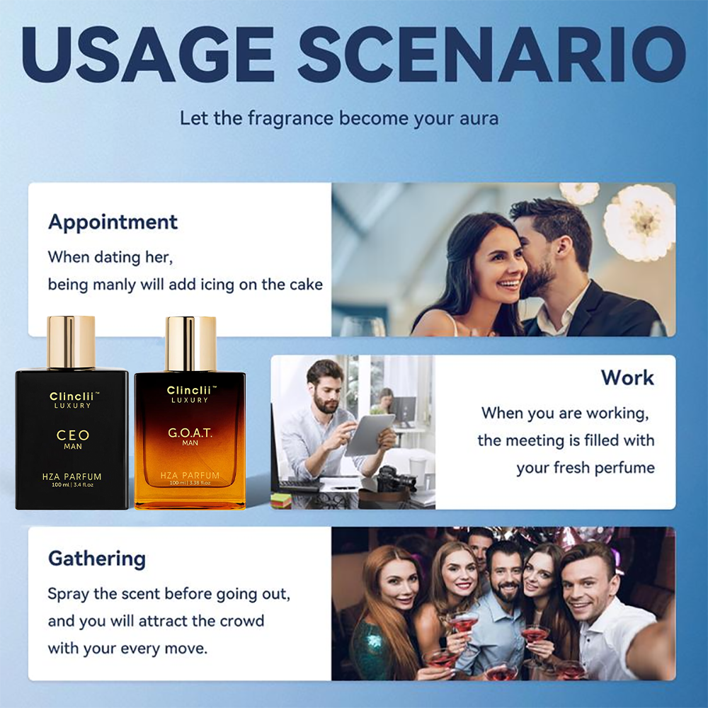 Gentlemen's Fragrance Set withCEO MAN Perfume & G.O.A.TMAN Aroma-EDC