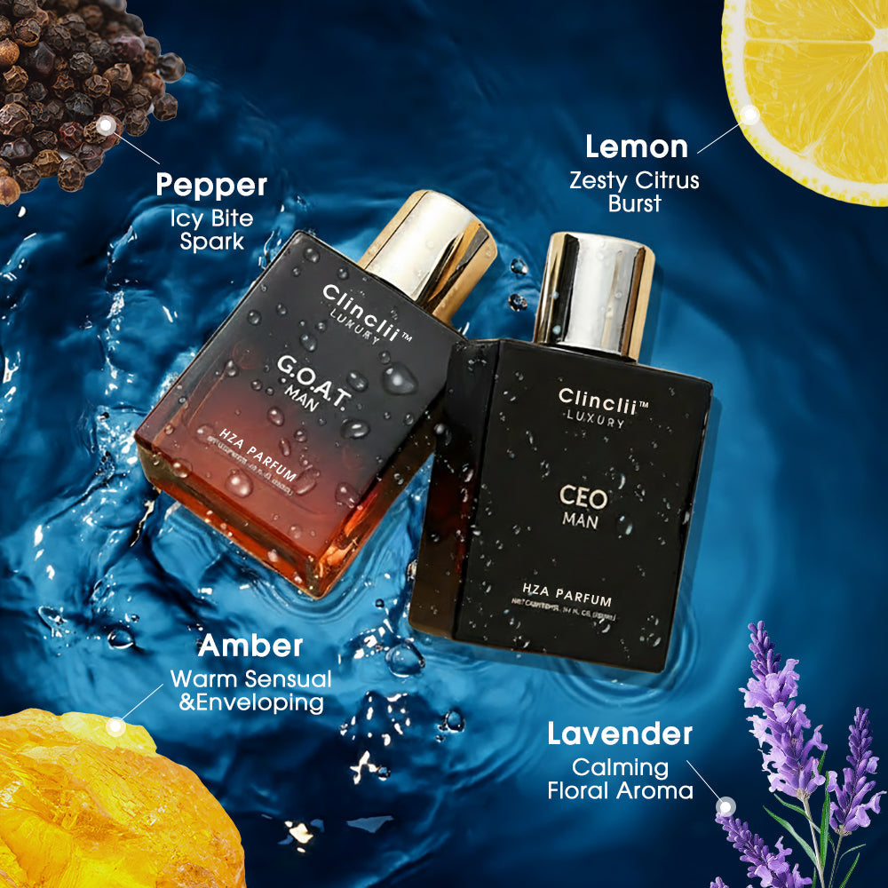 Gentlemen's Fragrance Set withCEO MAN Perfume & G.O.A.TMAN Aroma-EDC