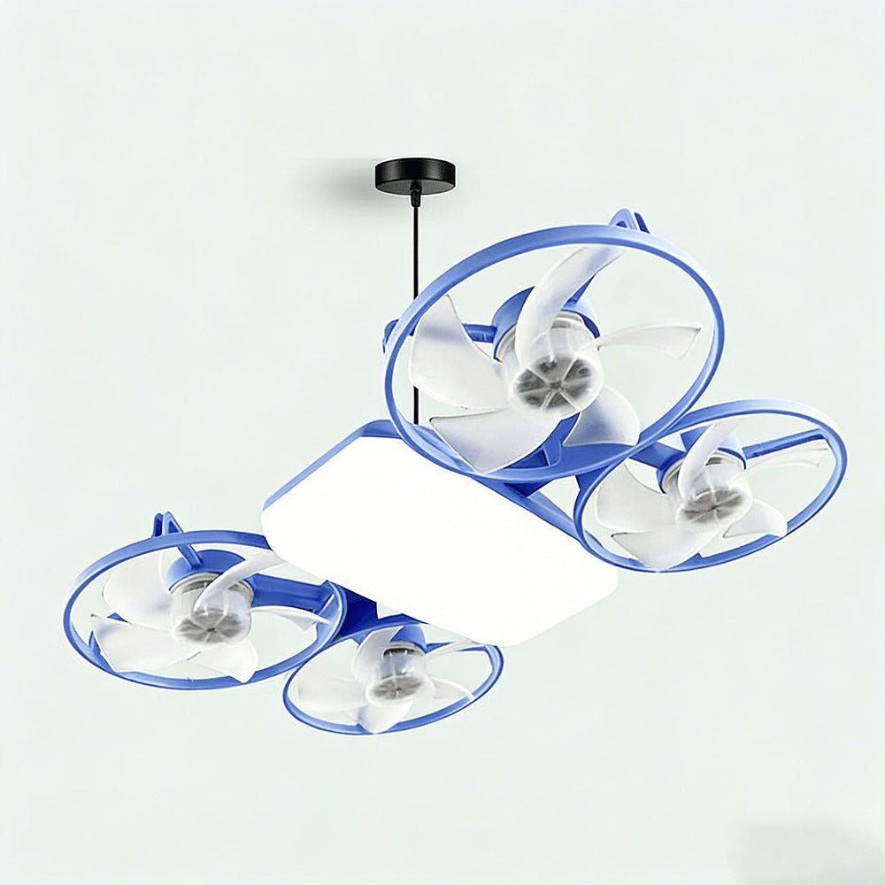 ✨ Drone - Style LED Ceiling Fan Light – Modern Lighting & Airflow in One - EDC - cartographermarket