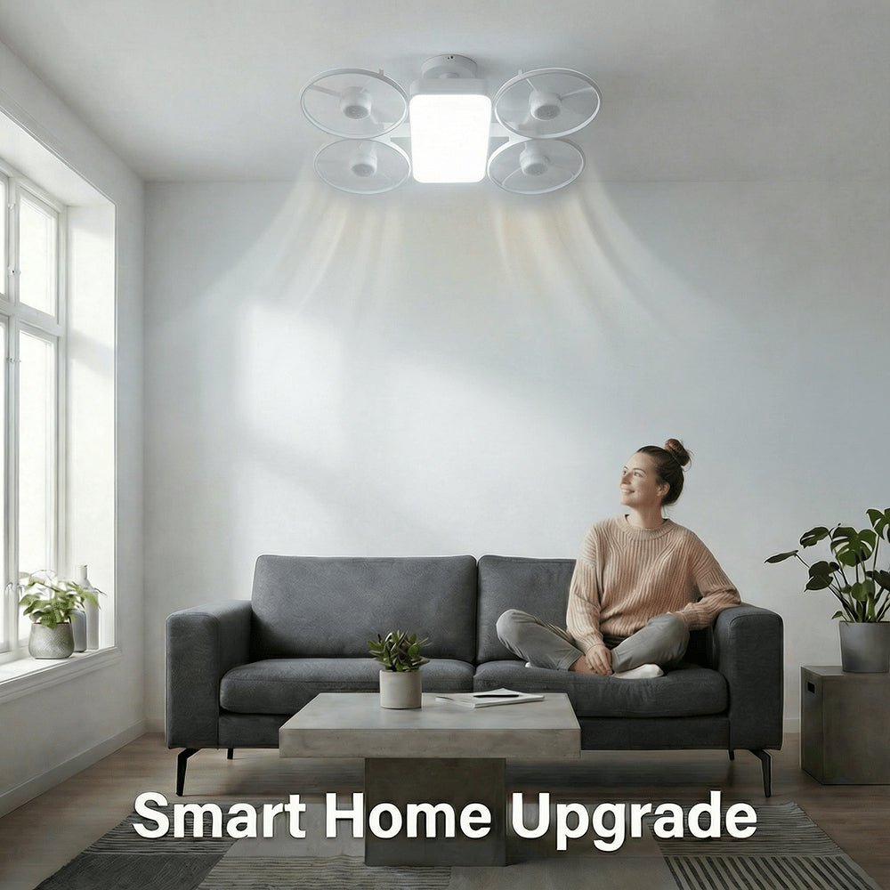 ✨ Drone - Style LED Ceiling Fan Light – Modern Lighting & Airflow in One - EDC - cartographermarket
