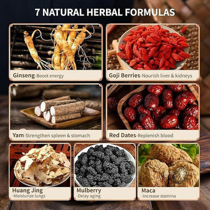 Ginseng Five Treasure Tea | Healthy Kidney Tea for Men & Women-SUY