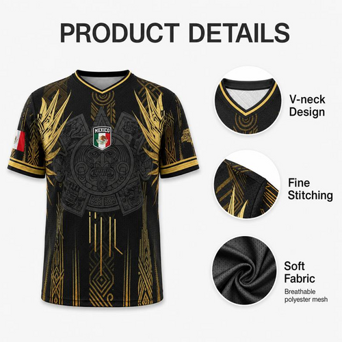 Men's Mexican Aztec Soccer Top - Mexico 2026 Jersey-EDC
